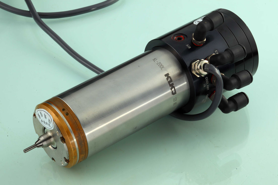 0.9KW 200K rpm Water / oil Cooled Air Bearing CNC High Speed Spindle