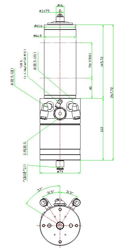 1.2KW PCB Routing CNC Milling Spindle Westwind Air Bearings